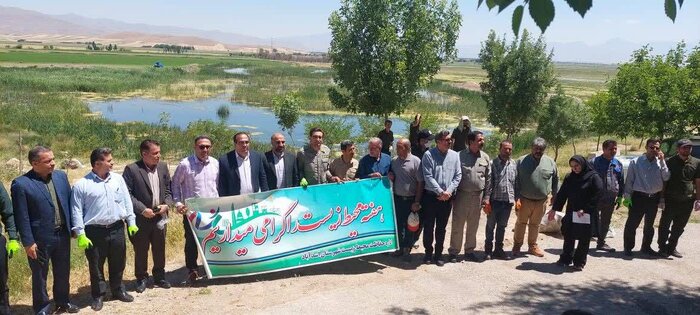 پاکسازی تالاب پیرسلمان اسداباد جایگزین ۶ ماه حبس شد