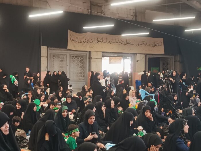 هم‌نوا با لالایی علی‌اصغر(ع)؛ اجتماع باشکوه شیرخوارگان حسینی در مهدیه قزوین