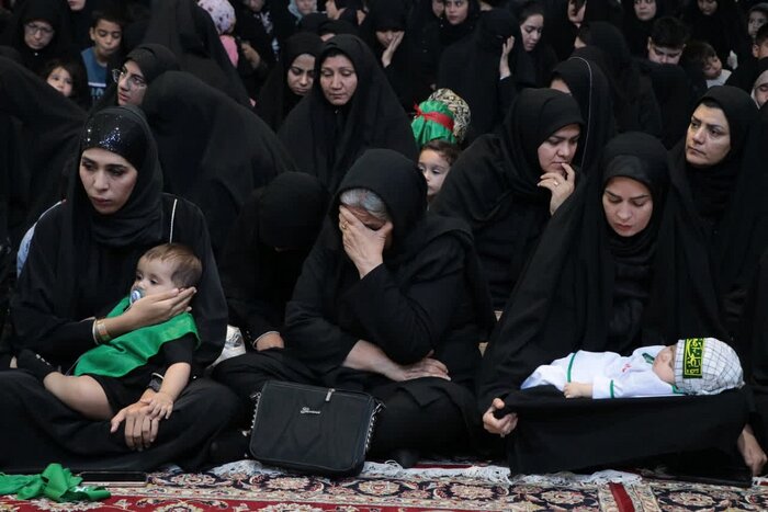 خراسان جنوبی غرق در نوای «یا علی‌اصغر(ع)» شد مادران خراسان جنوبی در سوگ طفل کربلا