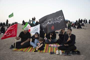عزاداری در صحرا سمنان