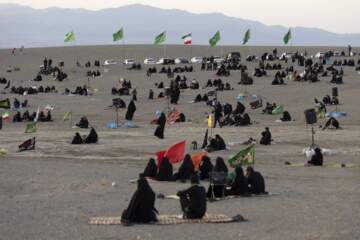 عزاداری در صحرا سمنان