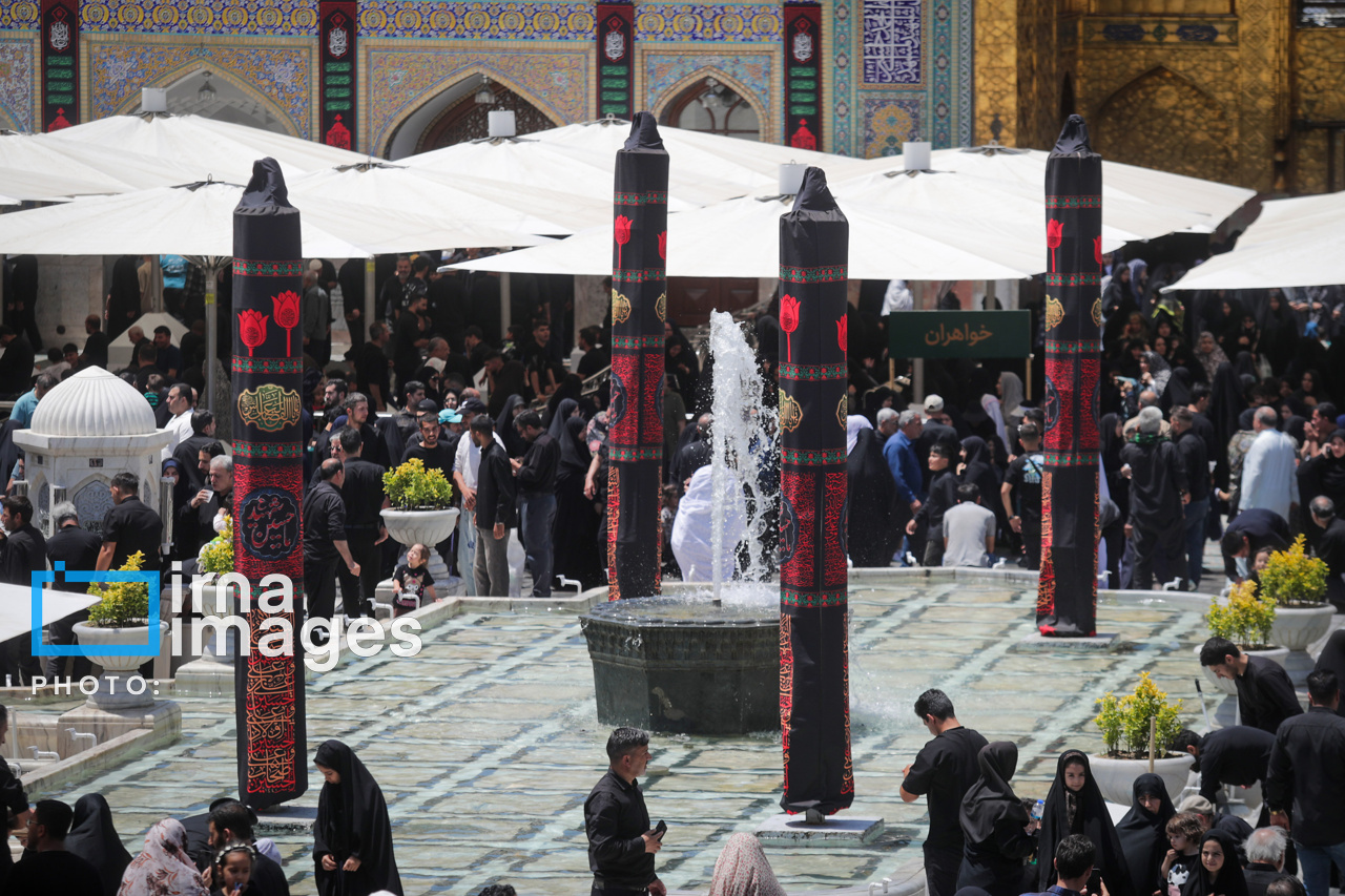 عزاداری تاسوعای حسینی در حرم مطهر رضوی