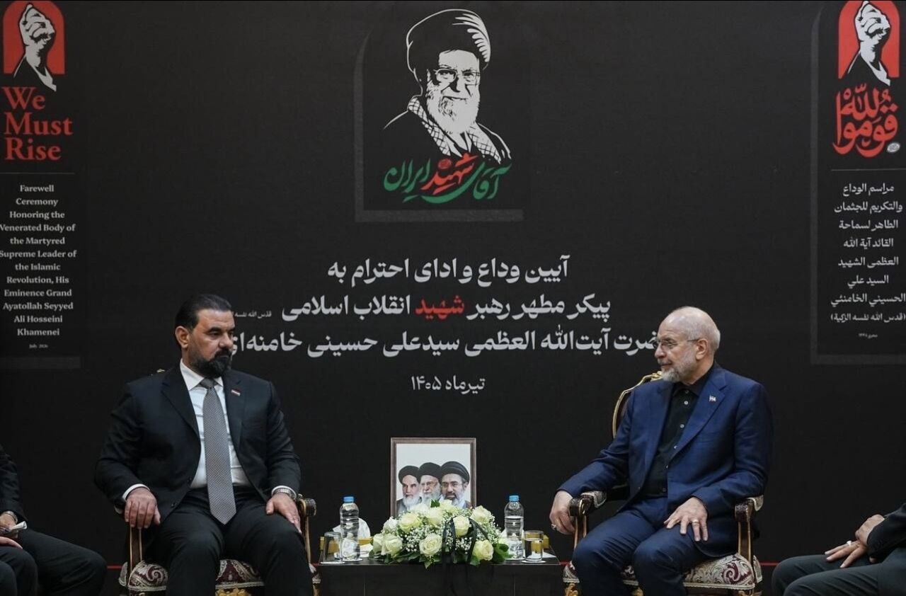 مستقبلا الحلبوسي .. قاليباف: إيران والعراق وقفا معاً في الأيام الصعبة