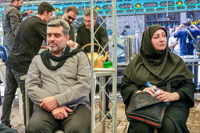 حضور اهالی ادب و هنر در آیین وداع با آقای شهید ایران