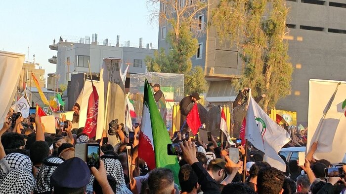 مراسم تشییع پیکر رهبر شهید در نجف آغاز شد