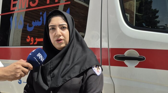 حضور اورژانس شاهرود در مشهد و خدمترسانی به زائران تشییع رهبر شهید