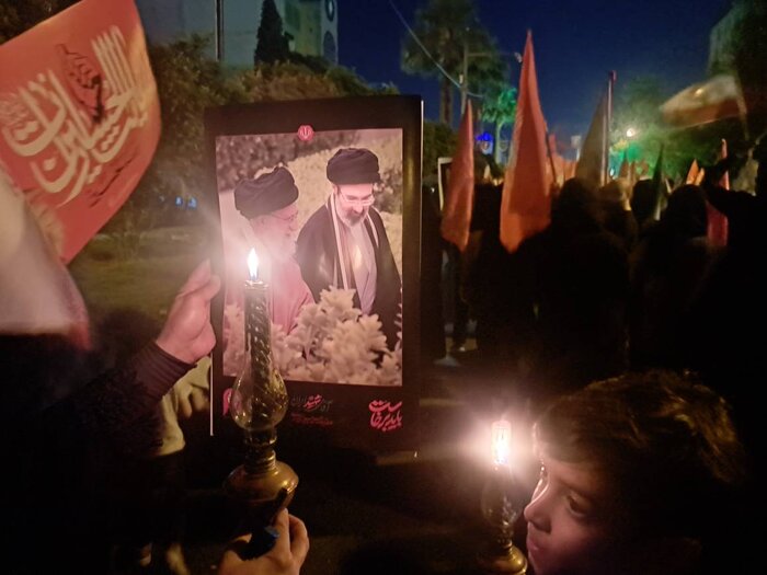 جاماندگان قافله عشق در سومین حرم اهل بیت(ع) به سوگ نشستند