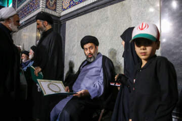 سومین شب آیین گرامیداشت آقای شهید ایران در حرم مطهر رضوی