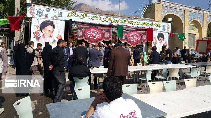 آغاز خادمی ۲۰ موکب ملایری در مسیر عاشقی اربعین