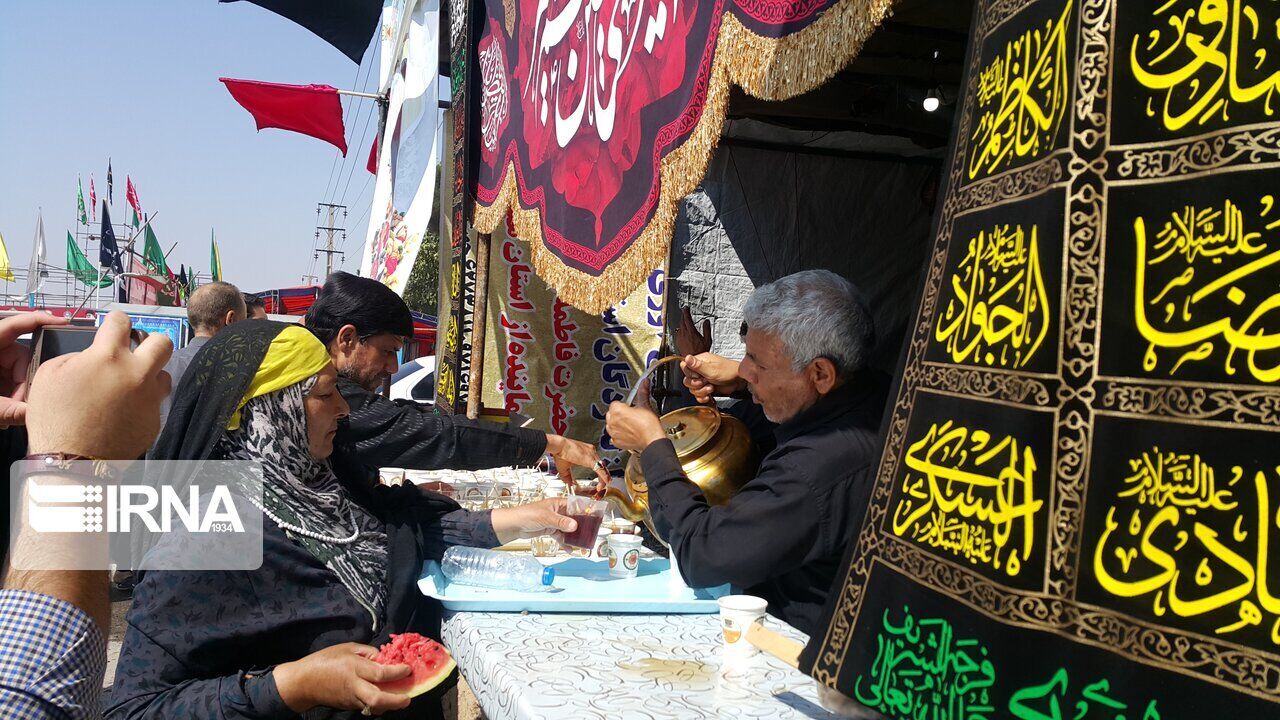آغاز خادمی ۲۰ موکب ملایری در مسیر عاشقی اربعین