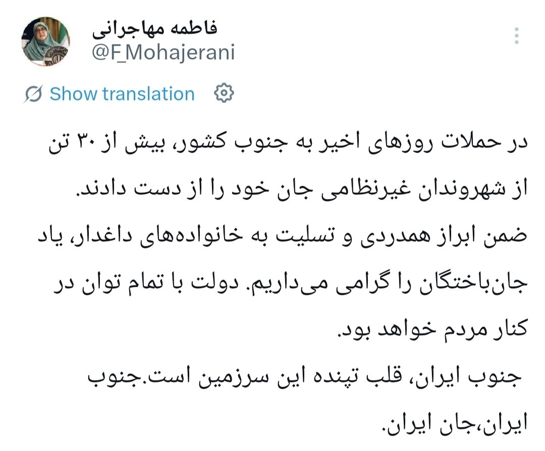 سخنگوی دولت: جنوب ایران، قلب تپنده این سرزمین است