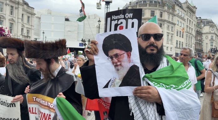 خروش حامیان فلسطین در قلب لندن + تصویر