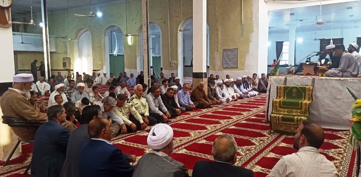 مراسم عزاداری اهل سنت خراسان رضوی در سوگ رهبر شهید