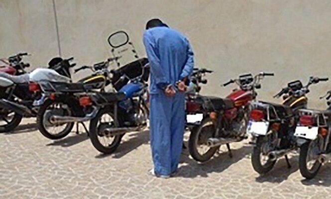 پایان جولان سارق حرفهای موتورسیکلت در مرکز تهران