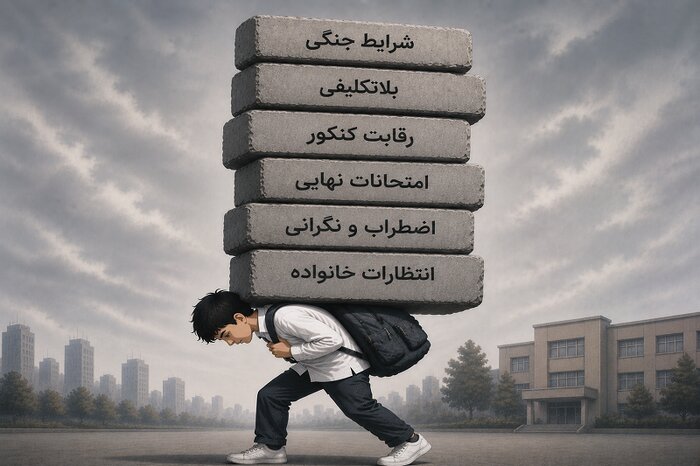 امتحانات نهایی ۱۴۰۵ زیر سایه جنگ؛ شرایط نابرابر، آزمون یکسان/زماندار