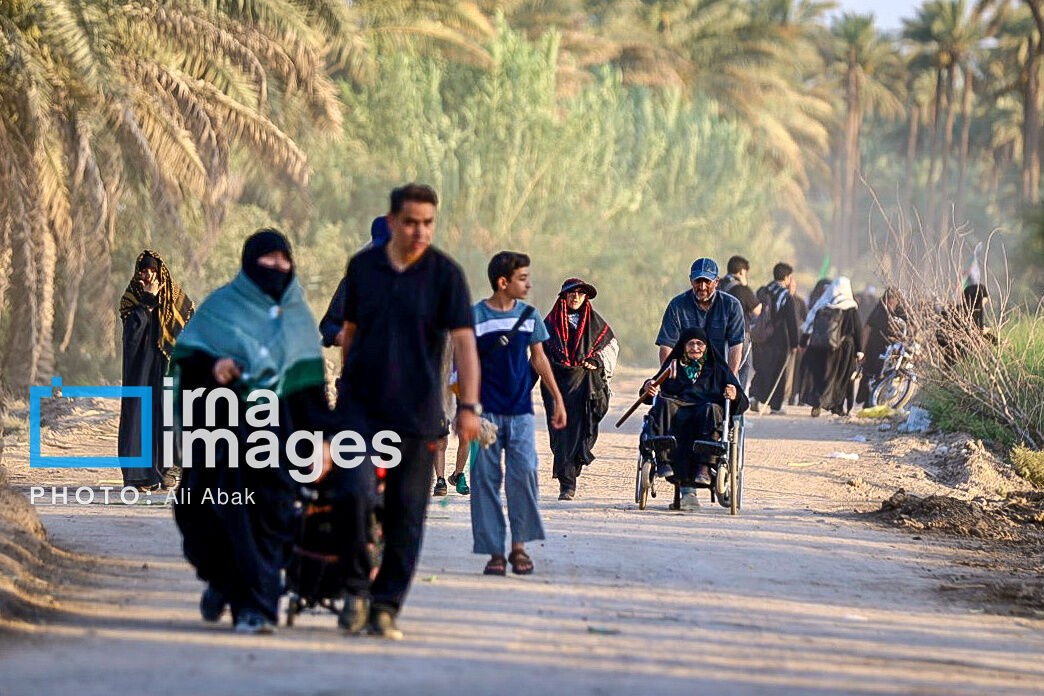 In photos: Arbaeen pilgrims find solace along Iraq's Euphrates palm groves