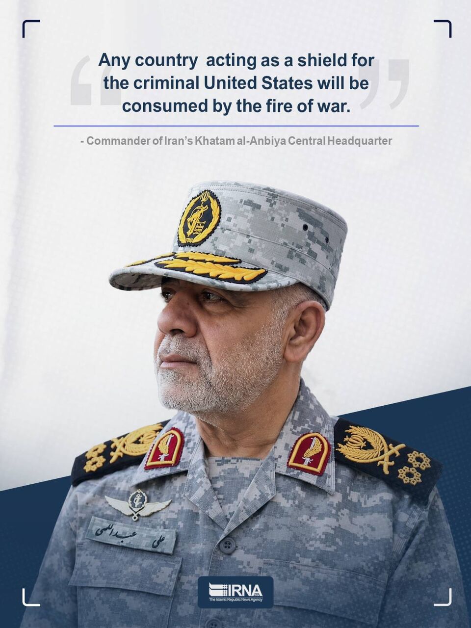 Fire of war to consume any country trying to become defensive shield for US