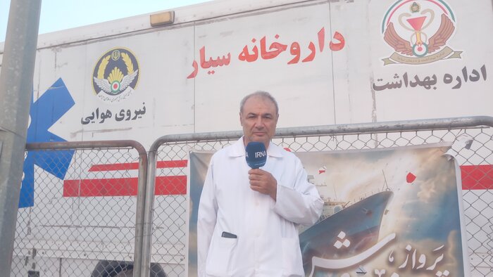 بهرمندی دو هزار زائر مرز مهران از خدمات بیمارستان صحرایی نیروی هوایی ارتش