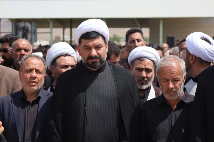 فیلم|تشییع باشکوه فرمانده جوان شهید در ملایر