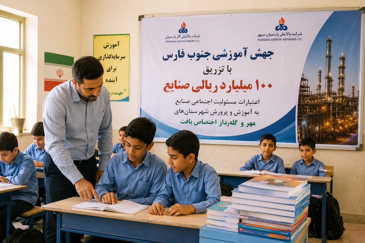 جهش آموزشی جنوب فارس با تزریق ۱۰۰ میلیارد ریالی صنایع