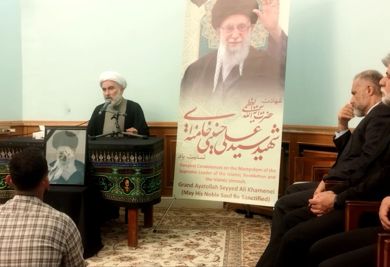 آیین چهلمین شب تدفین رهبر شهید انقلاب در مسکو برگزار شد