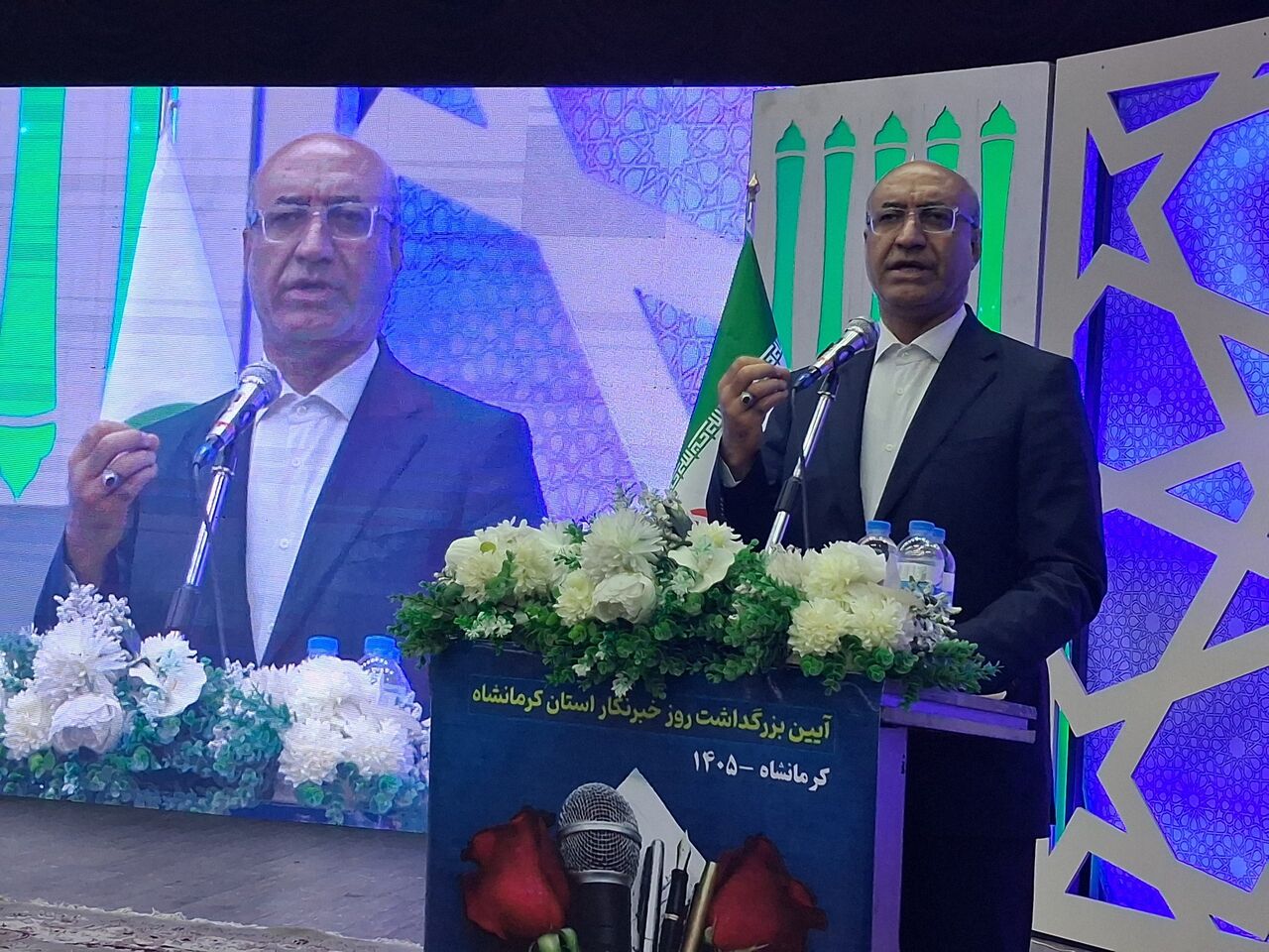استاندار کرمانشاه: قلم خبرنگاران موتور محرک پروژه‌های کلان زیرساختی و اقتصادی استان است