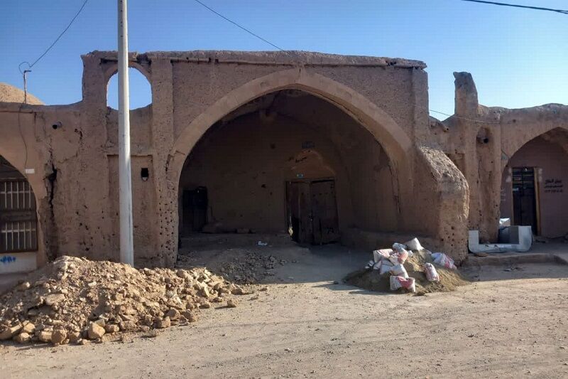 عملیات مرمت «کاروانسرای حمام» کوهپایه آغاز شد