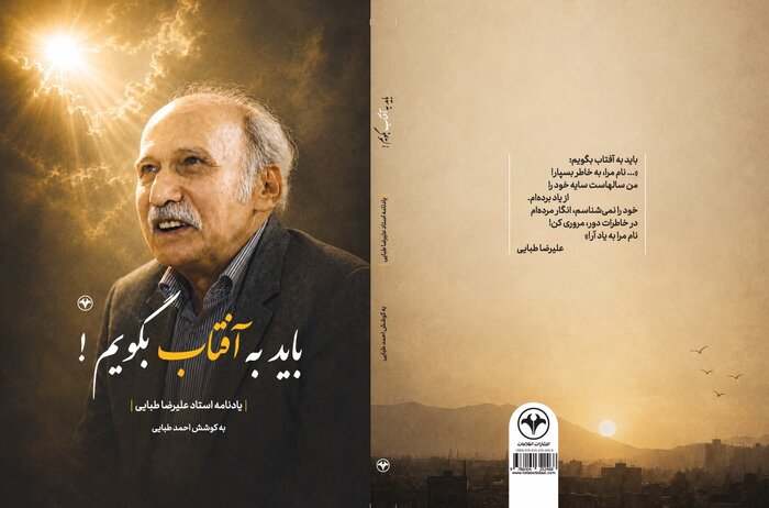 از علیرضا طبایی «باید به آفتاب بگویم»!