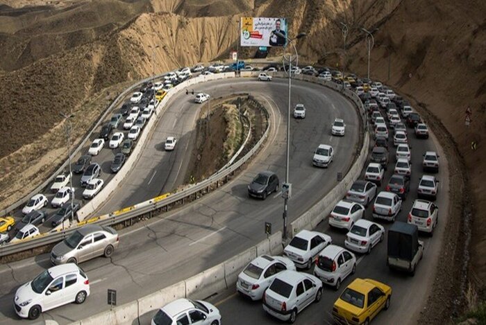 ترافیک سنگین در راههای مازندران؛ هراز مقطعی یکطرفه شد