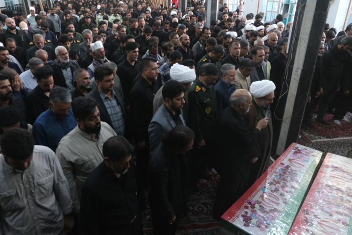 تشییع باشکوه ۲ شهید مدافع امنیت با حضور مردم انقلابی در ساری