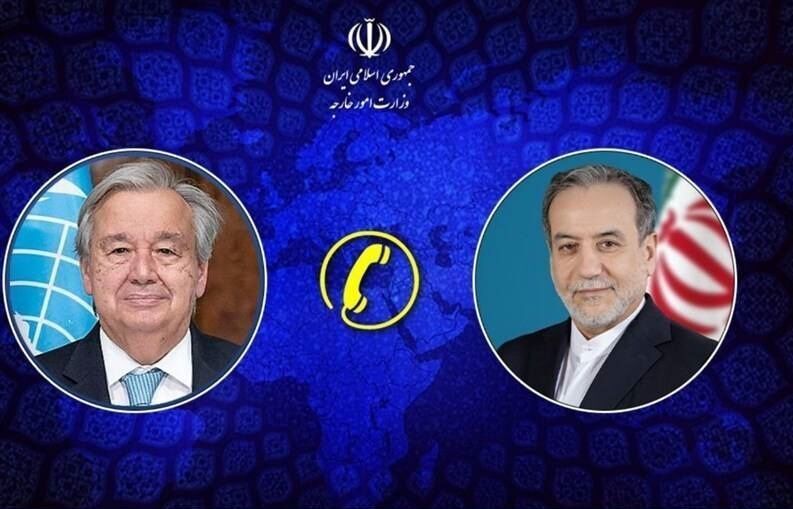 Araghchi Exchanges Views with UN Chief by Phone on Arrival in New York