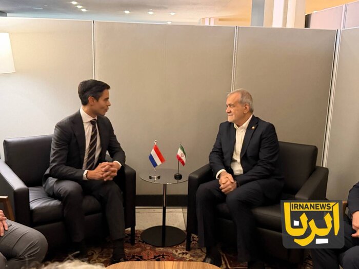 دیدار رئیس جمهوری ایران با نخست وزیر هلند