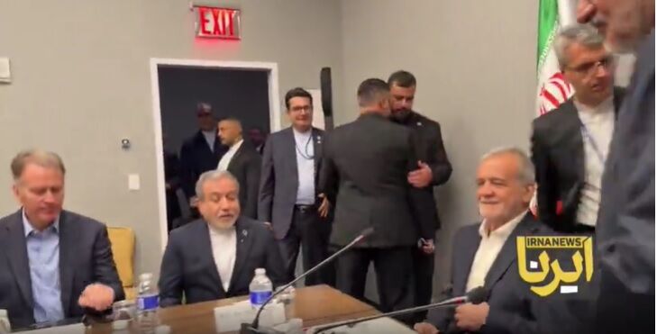 Iran's President Pezeshkian Meets Senior US Media Executives in New York
