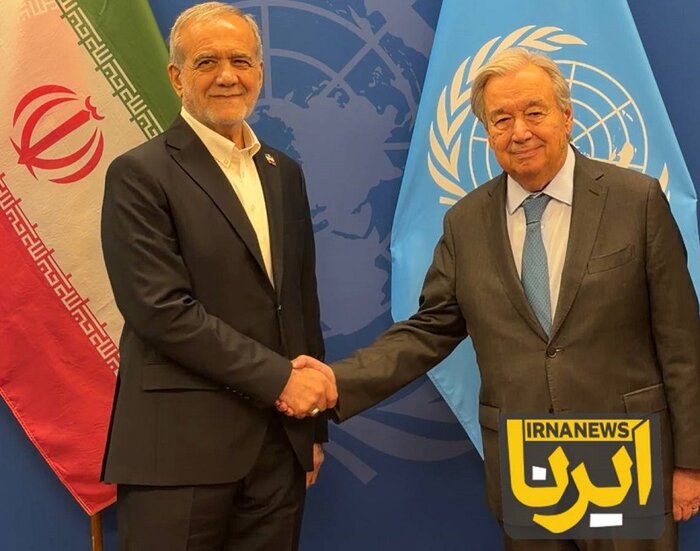 رئیس جمهوری با دبیرکل سازمان ملل دیدار و گفت وگو کرد
