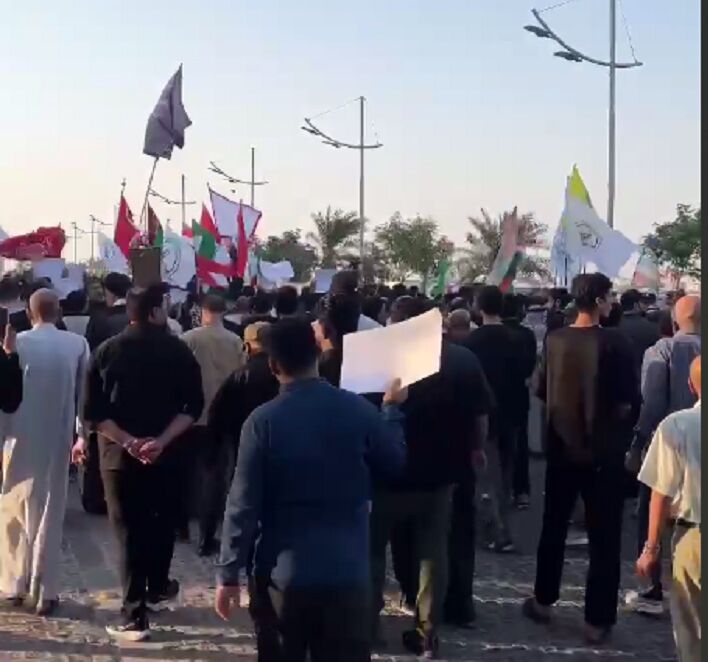 تظاهرات مردم عراق در اعتراض به محدودیت پروازهای ایران+ فیلم - ایرنا