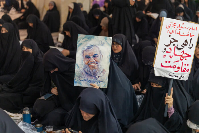 آیین دومین سالگرد شهادت سید حسن نصرالله در حرم حضرت معصومه برگزار شد