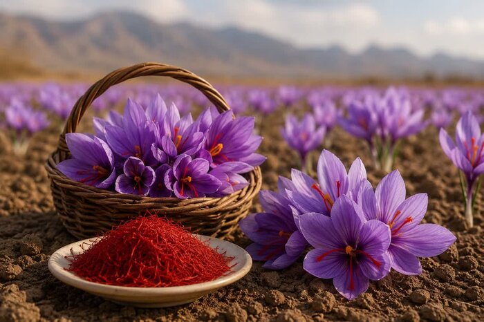 مشق پاییزه طلای سرخ بر کویر مرکزی