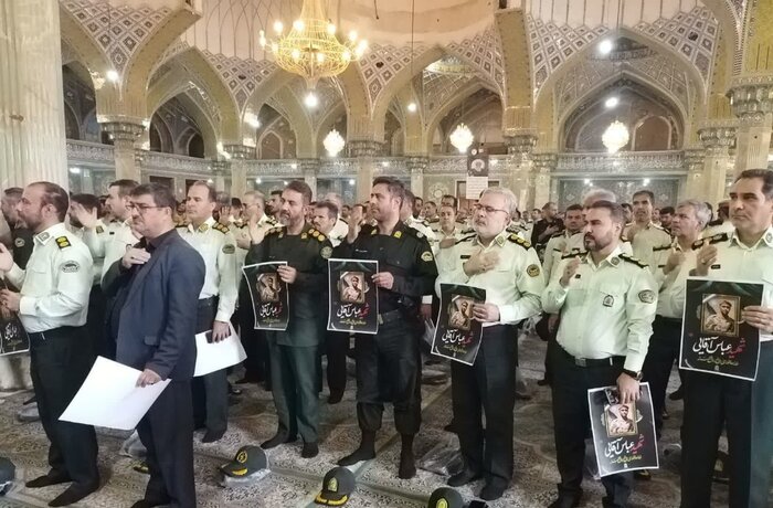 پیکر شهید مدافع امنیت در قم به خاک سپرده شد