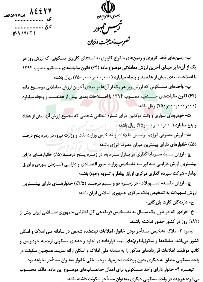 نحوه تعیین وضعیت اقتصادی خانوارها تغییر کرد + ملاکهای جدید پولداری