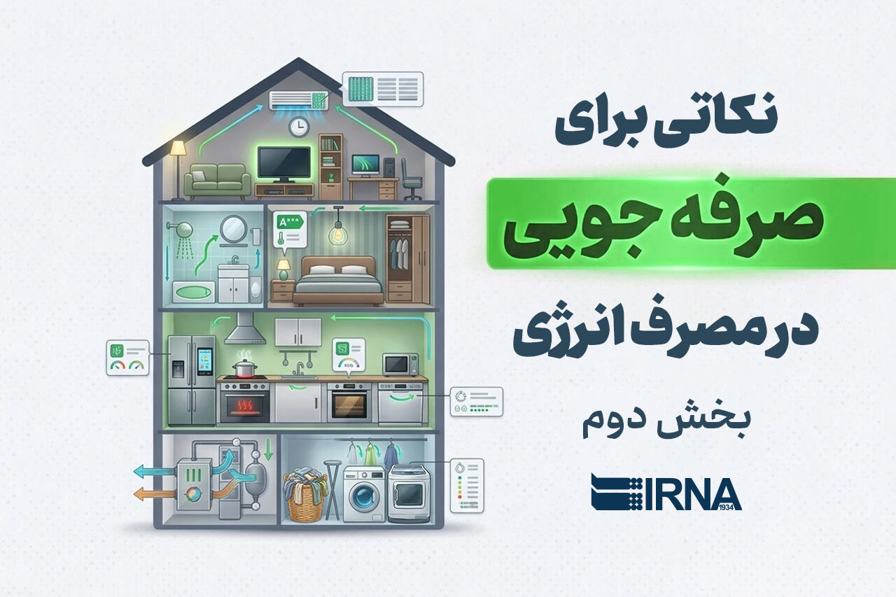 نکاتی برای صرفه‌جویی درمصرف انرژی (بخش دوم)