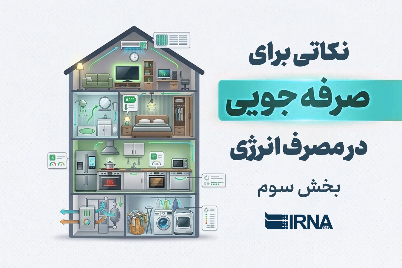 نکاتی برای صرفەجویی درمصرف انرژی (بخش سوم)