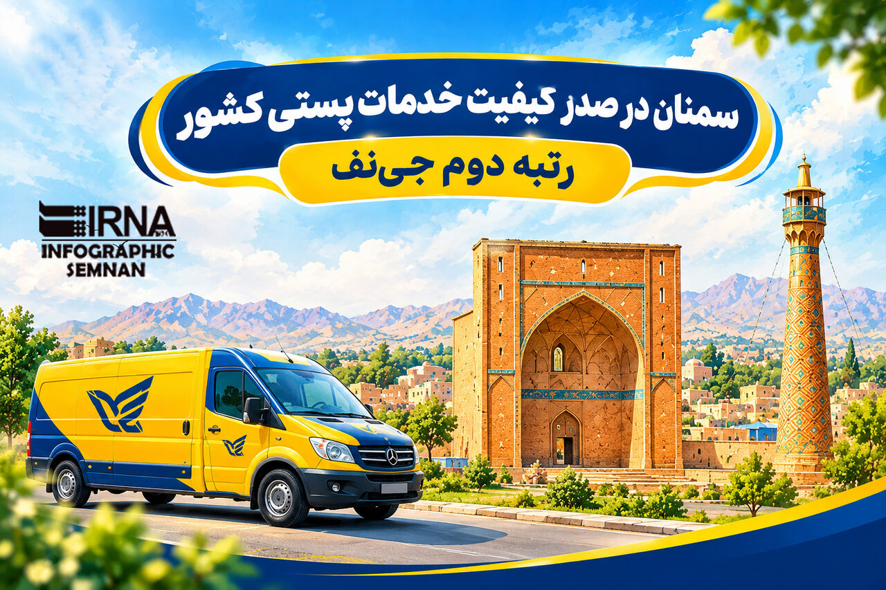اینفوگرافیک | سمنان در صدر کیفیت خدمات پستی کشور