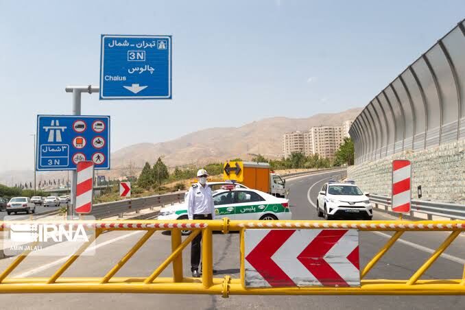 محدودیت تردد در جاده چالوس و آزادراه تهران–شمال از ساعت ۱۴ امروز یکم آبان ماه