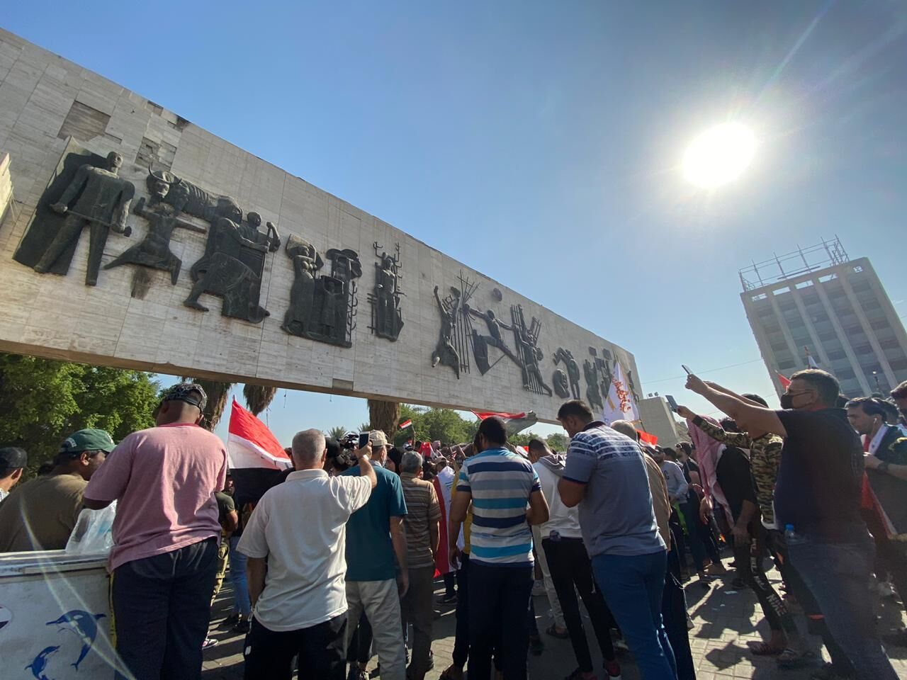 تدابیر امنیتی در بغداد در هفتمین سالگرد «اعتراضات اکتبر»