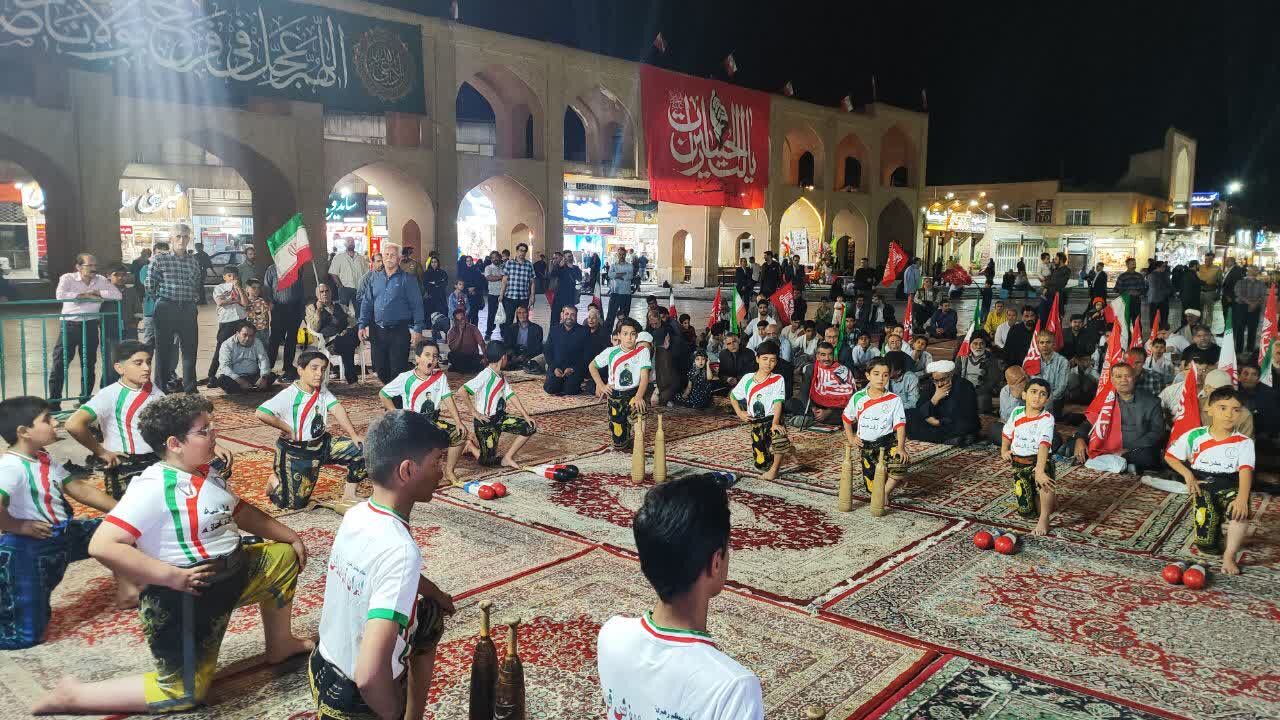 حسینیه تاریخی امیرچقماق یزد، صحنه حضور حماسی جامعه ورزش