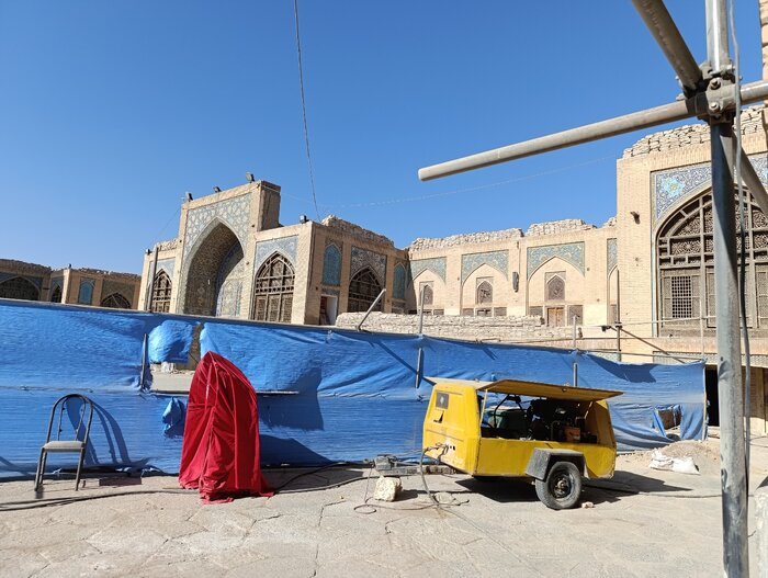 عملیات مرمت مشارکتی مسجد سید اصفهان زیر ذرهبین میراث فرهنگی است