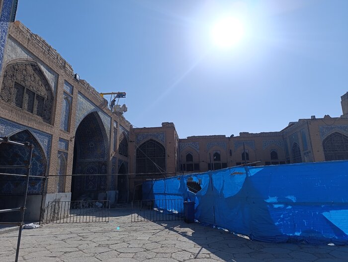 عملیات مرمت مشارکتی مسجد سید اصفهان زیر ذرهبین میراث فرهنگی است