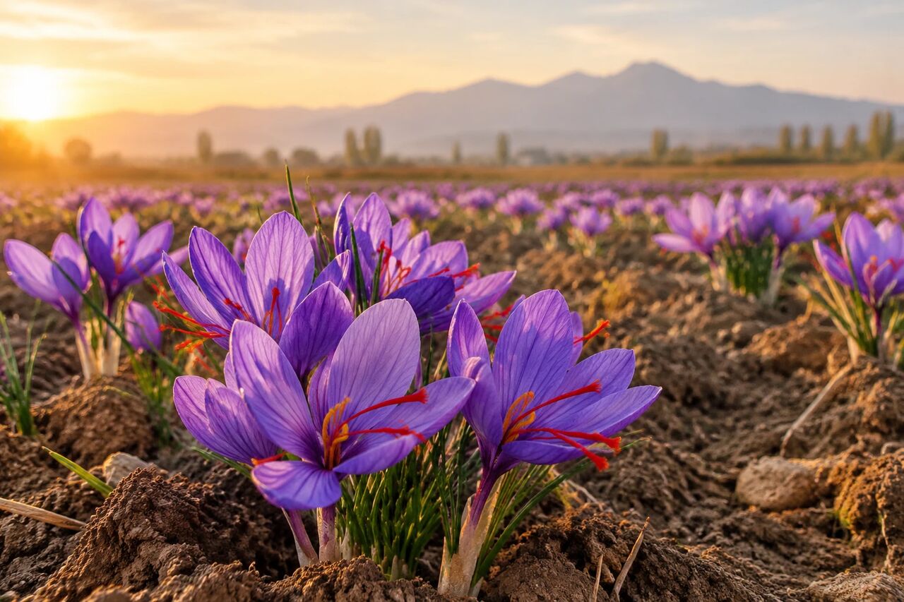 مشق پاییزه طلای سرخ بر کویر مرکزی