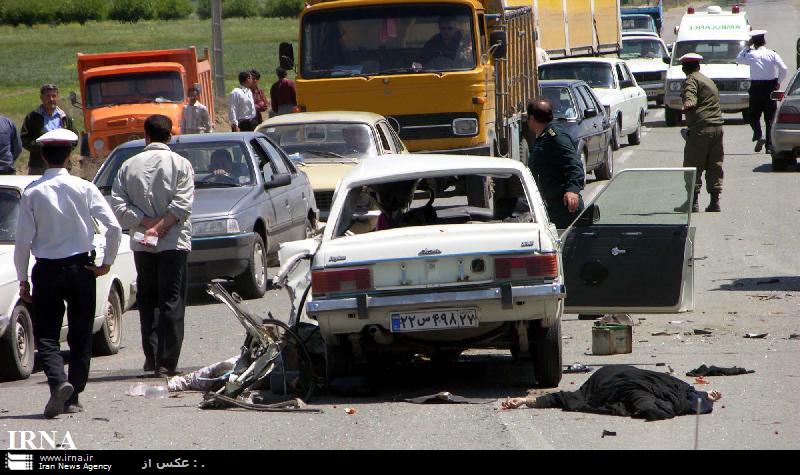 سانحه رانندگي در محورهاي مواصلاتي خراسان شمالي دو كشته برجا گذاشت