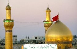 تعزيه خوانان كرماني در خيمه گاه امام حسين (ع) به اجراي تعزيه پرداختند